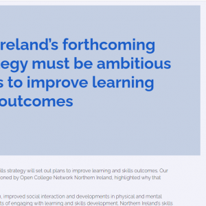 Recommendations for the new Skills Strategy from Learning & Work Institute